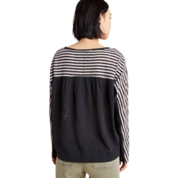 Anthropologie pilar V-neck long sleeves top size M - Picture 4 of 14